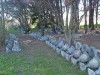 Large volume of garden urns